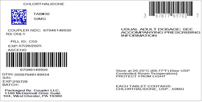 Label (Chlorthalidone 50mg  Ascend)